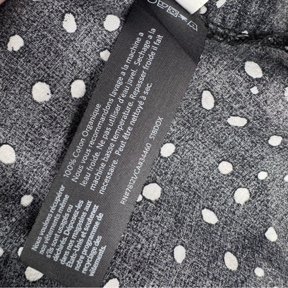 Eileen Fisher Organic Cotton Polka Dot A-Line Dress Size S/P - Picture 8 of 8